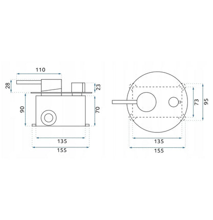 Unterputz Duschset Rea Argon Brush Copper + Box  6