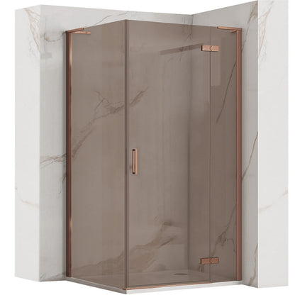 Duschkabine REA Hugo 90x90 Copper Brush  1