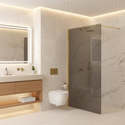 Duschwand Rea Flexi Grey / Gold 120  3