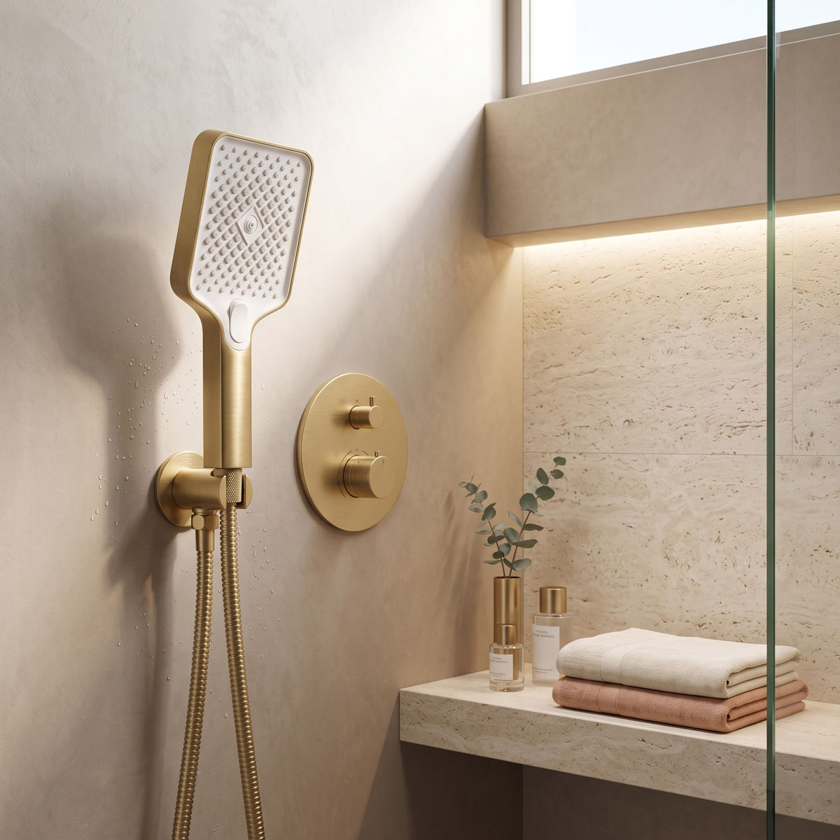 Handbrause REA JS-031 BRUSH GOLD 6