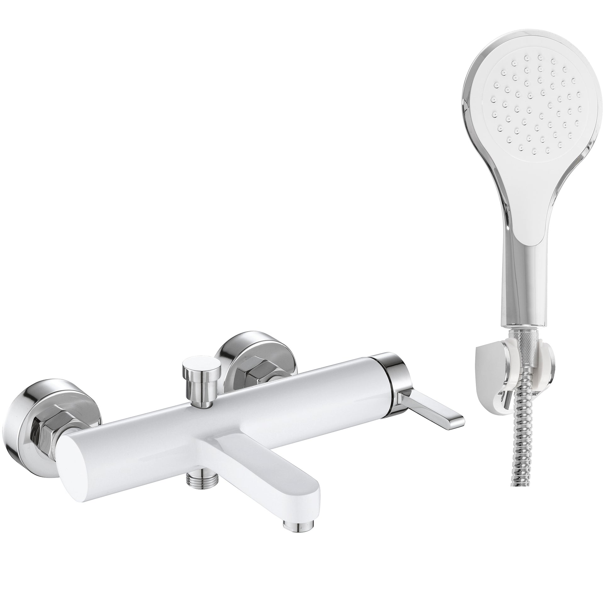 Wannenarmatur REA Polo White Chrom  1