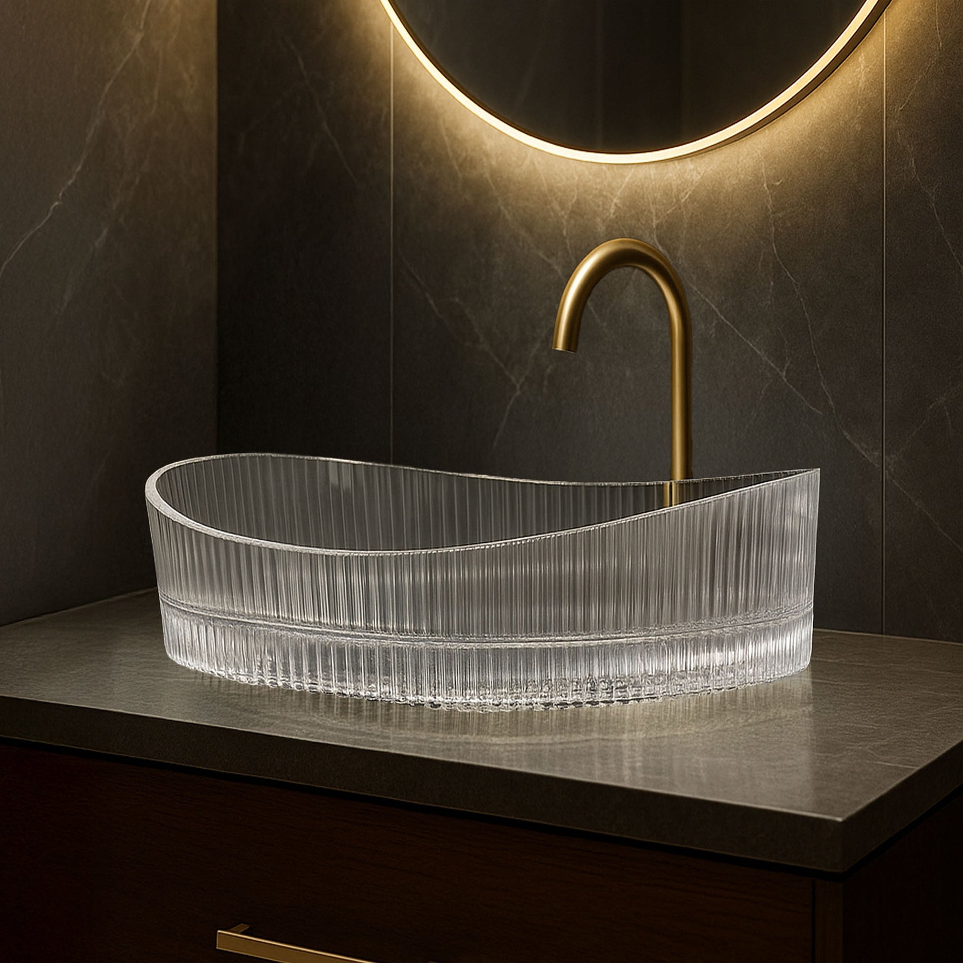 Aufsatzwaschbecken Rea Harper Transparent  5