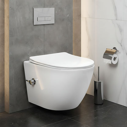 wandhängendes WC REA Carlo Lux Rimless mit Bidetfunktion  6