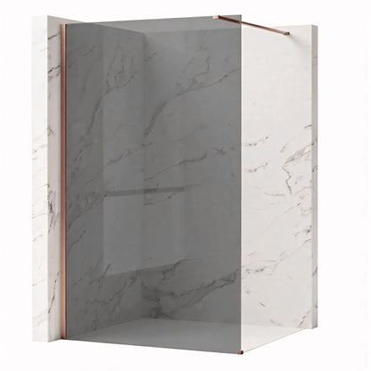 Duschwand Rea Flexi Grey / Brush Copper 120  1