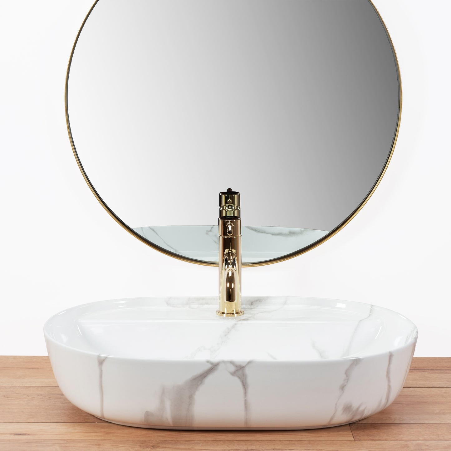 Aufsatzwaschbecken REA Aura 61 Marmo Shiny  2