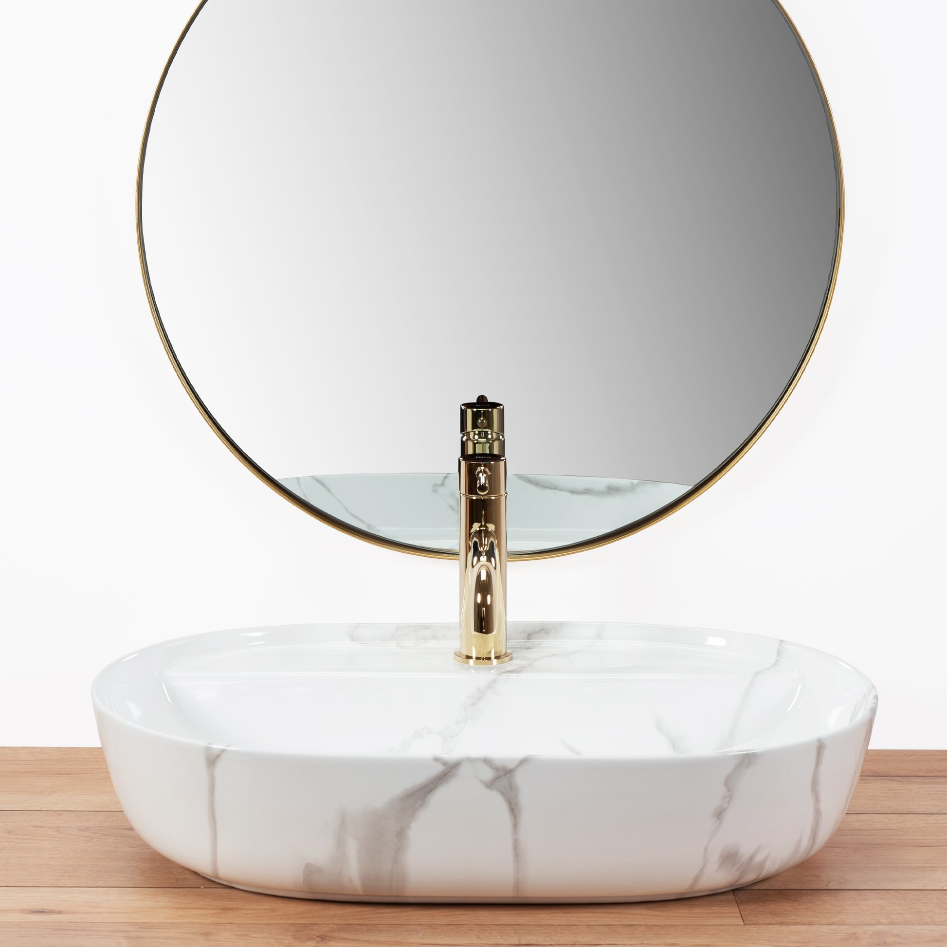 Aufsatzwaschbecken REA Aura 61 Marmo Shiny  2