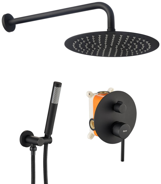Unterputz Duschset Rea Lungo Black+ BOX  1