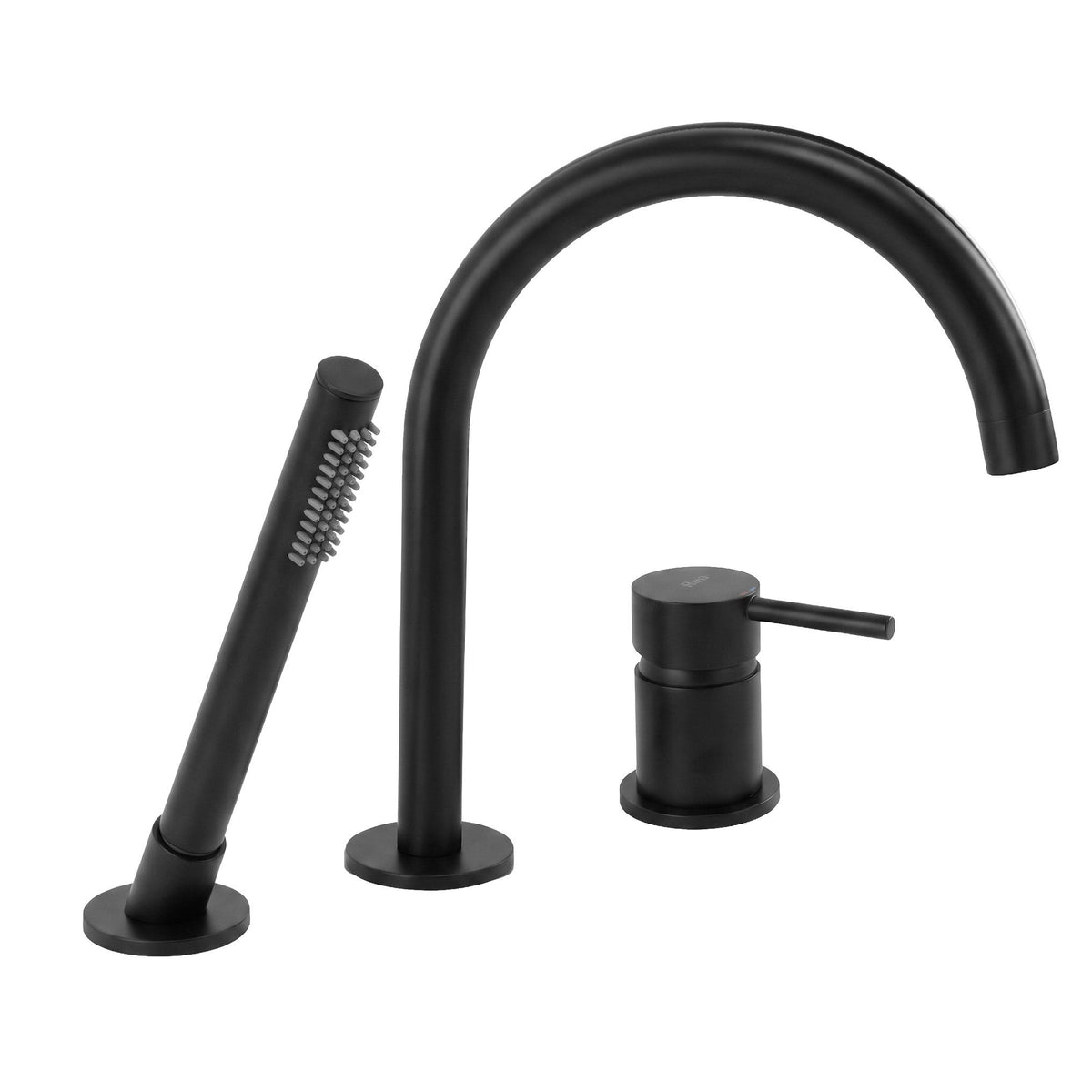 3-Loch-Badewannenarmatur Rea Lungo Black 1