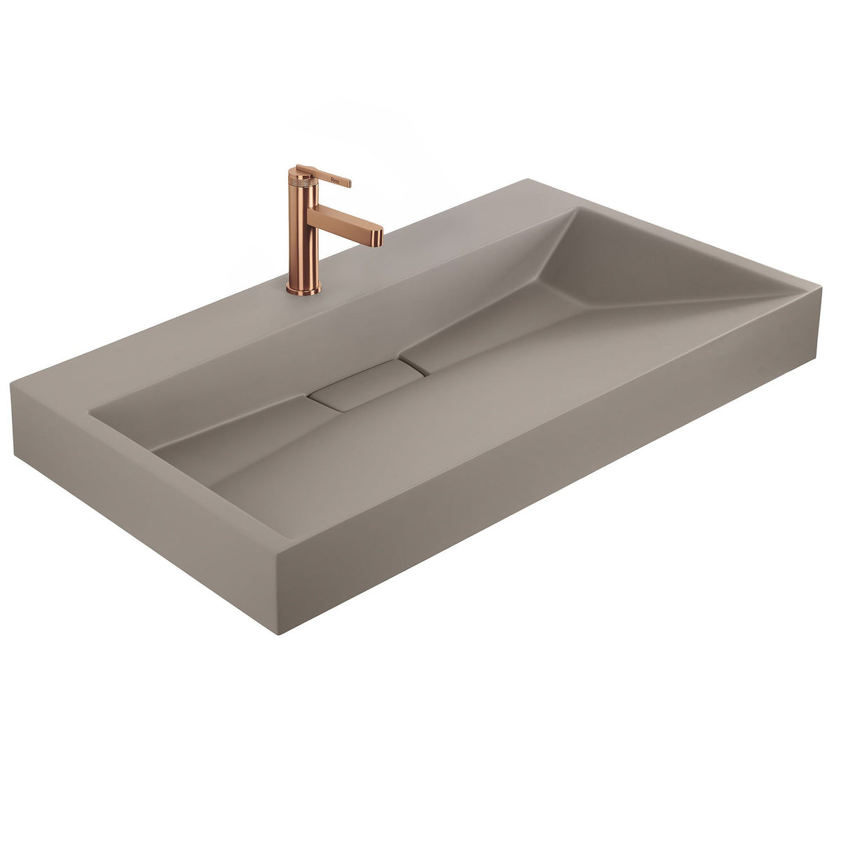 Waschbecken Konglomerat Rea GOYA TAUPE 100CM 8