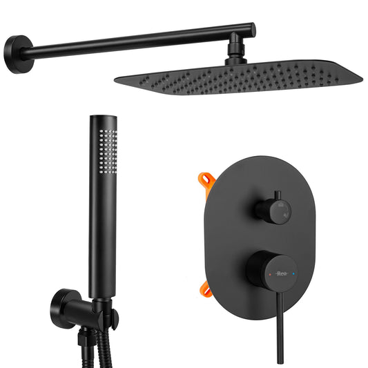 Duschset REA OVAL Black BOX  1