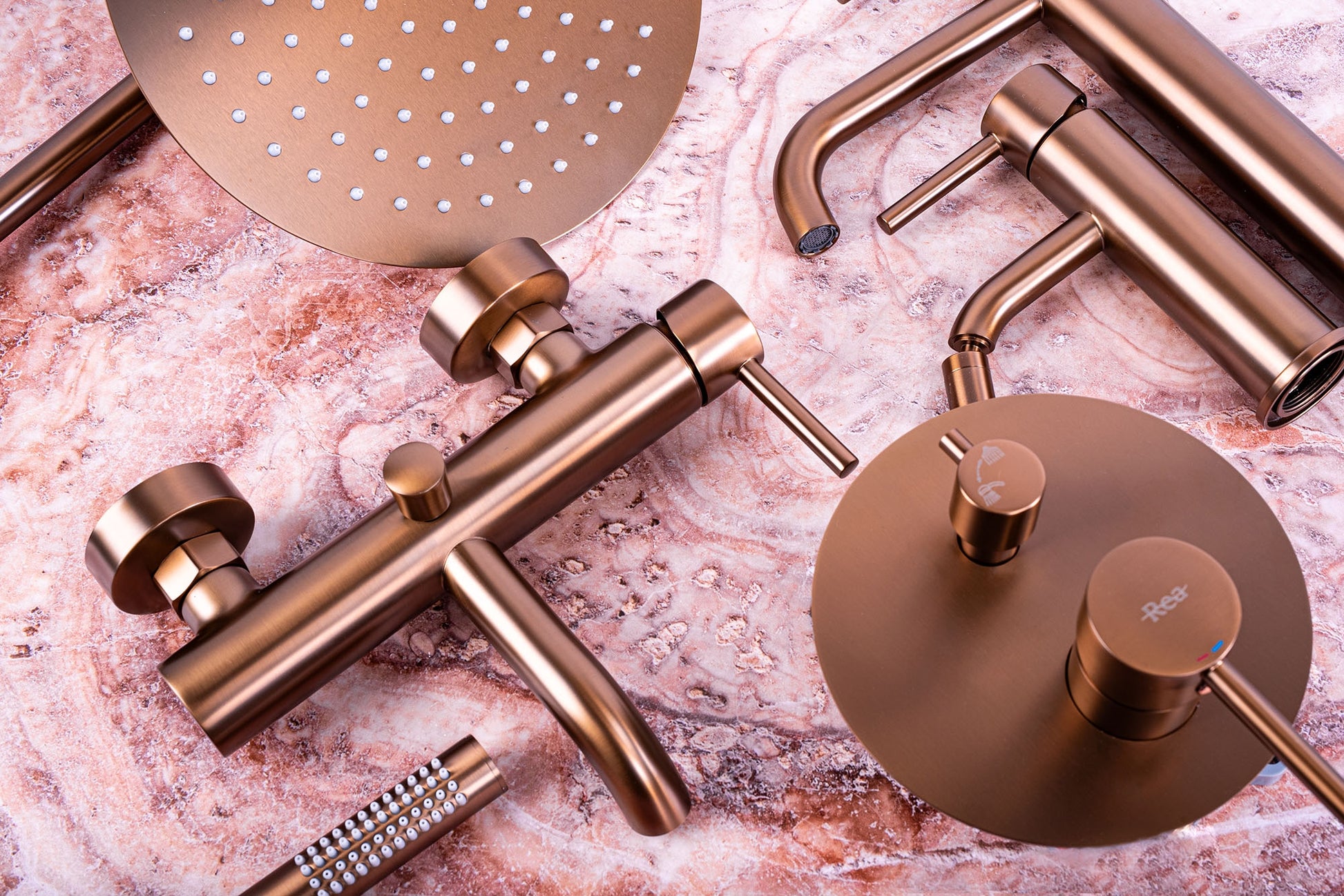 Wannenarmatur Rea Lungo Copper Brush  5