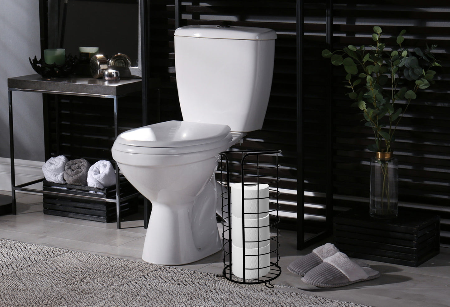 Ständer Für Toilettenpapier Black 322743a  8