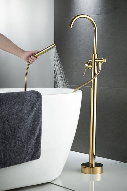 Frei stehende Armatur Rea Lungo Gold  6