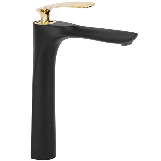 Waschbeckenarmatur Rea Orbit Black Gold high 1