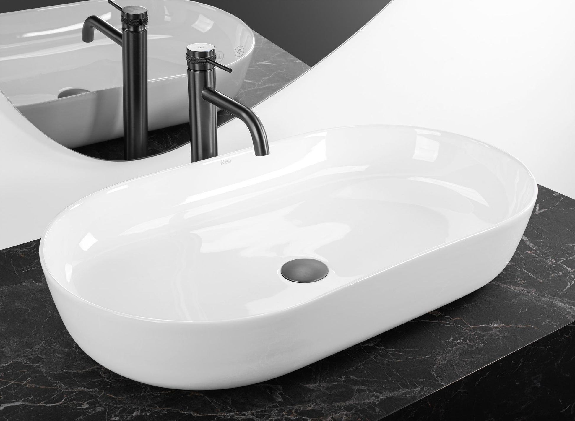 Aufsatzwaschbecken CLEO 71 white – REA  2