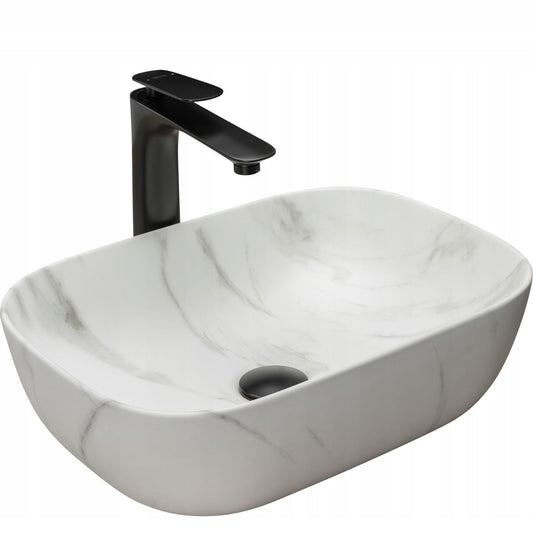 Aufsatzwaschbecken Rea Belinda Marble Matt 1