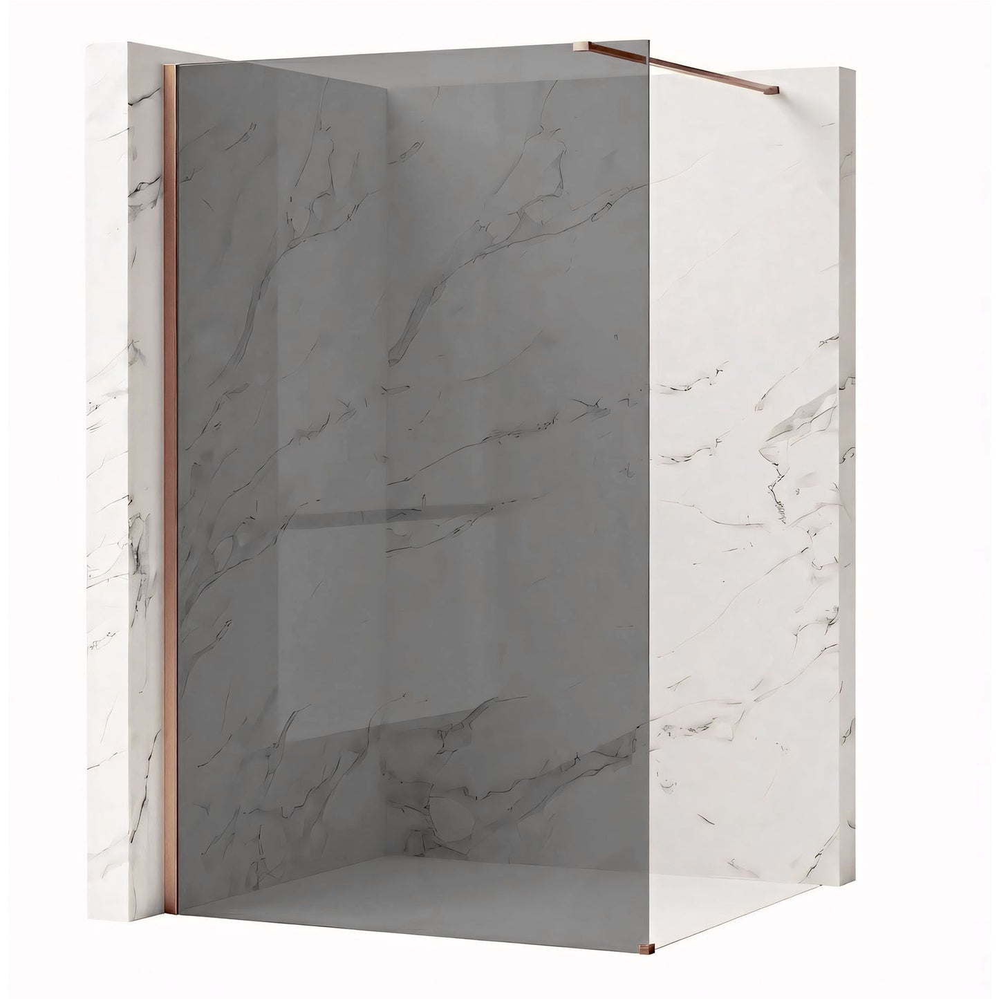 Duschwand Rea Flexi Grey / Brush Copper 110  2