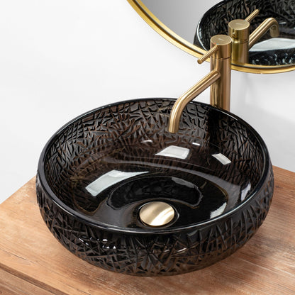 Aufsatzwaschbecken REA ICE BLACK 5