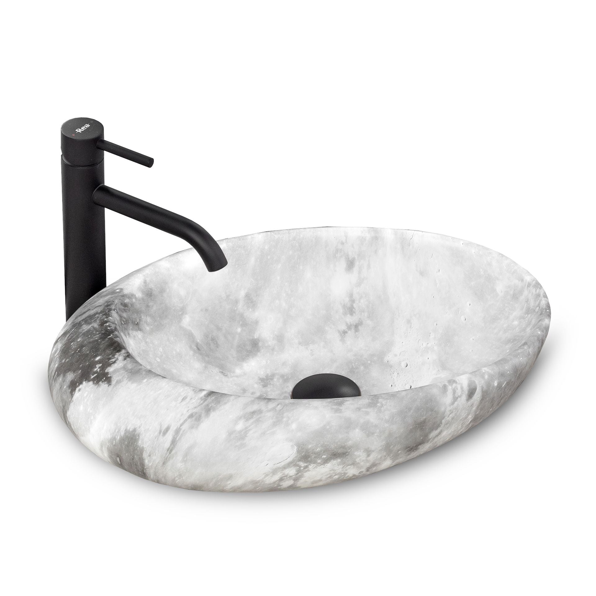 Aufsatzwaschbecken Rea Roxy C Stone L.GREY 2