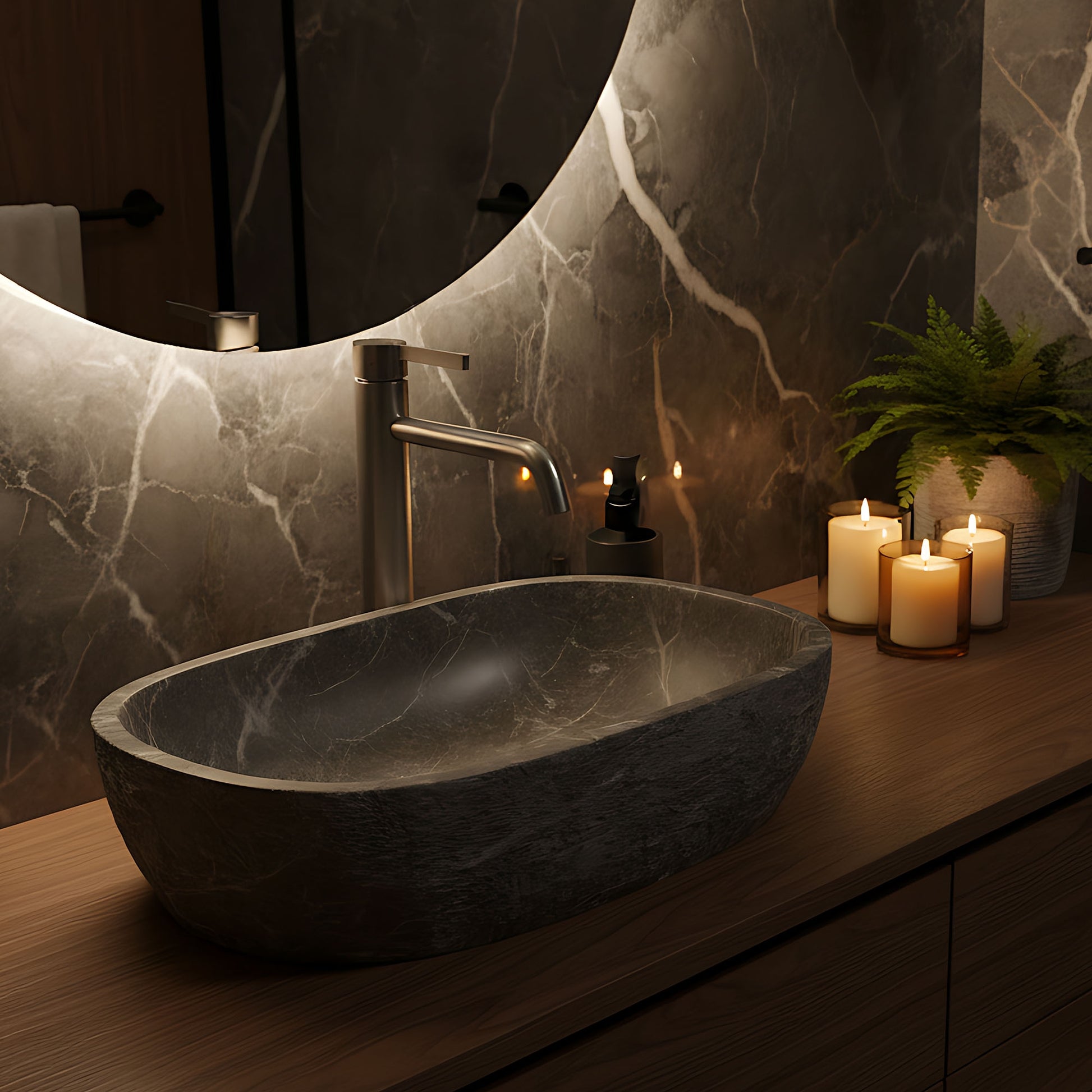 Waschbeckenarmatur Rea Foster Brush Nickel High  7