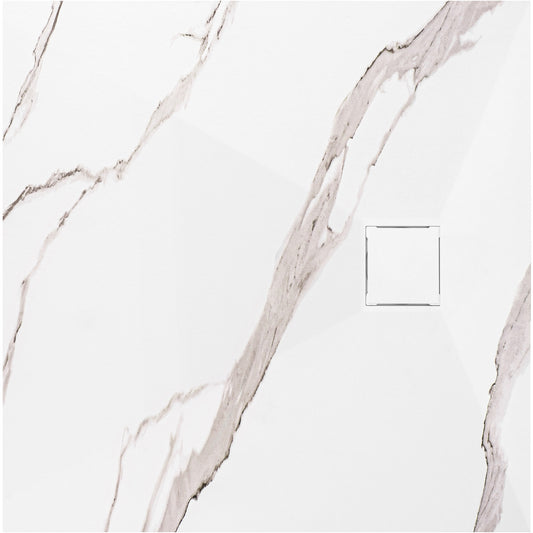 Duschtasse Magnum CARRARA WHITE 90x90  1