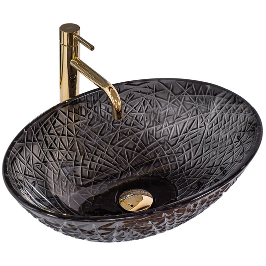 Aufsatzwaschbecken REA FROST BLACK 1