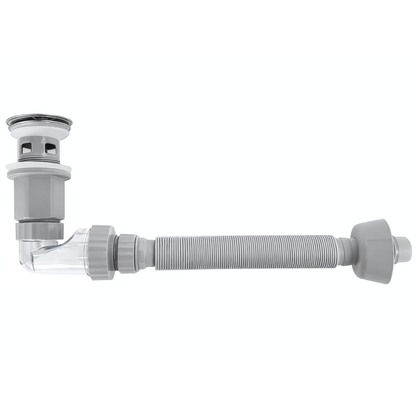 Waschbecken-Siphon Klik-Klak Universal REA Flow Chrome  3