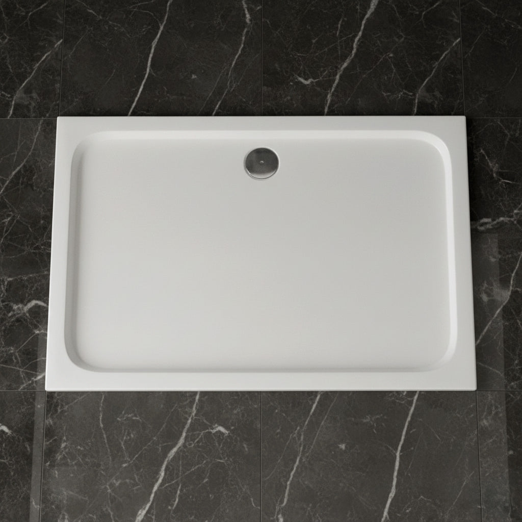 Acryl Duschwanne Rea Belmond White 80x100  4