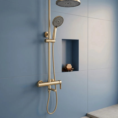 Duschset Rea Arcos brush gold  6