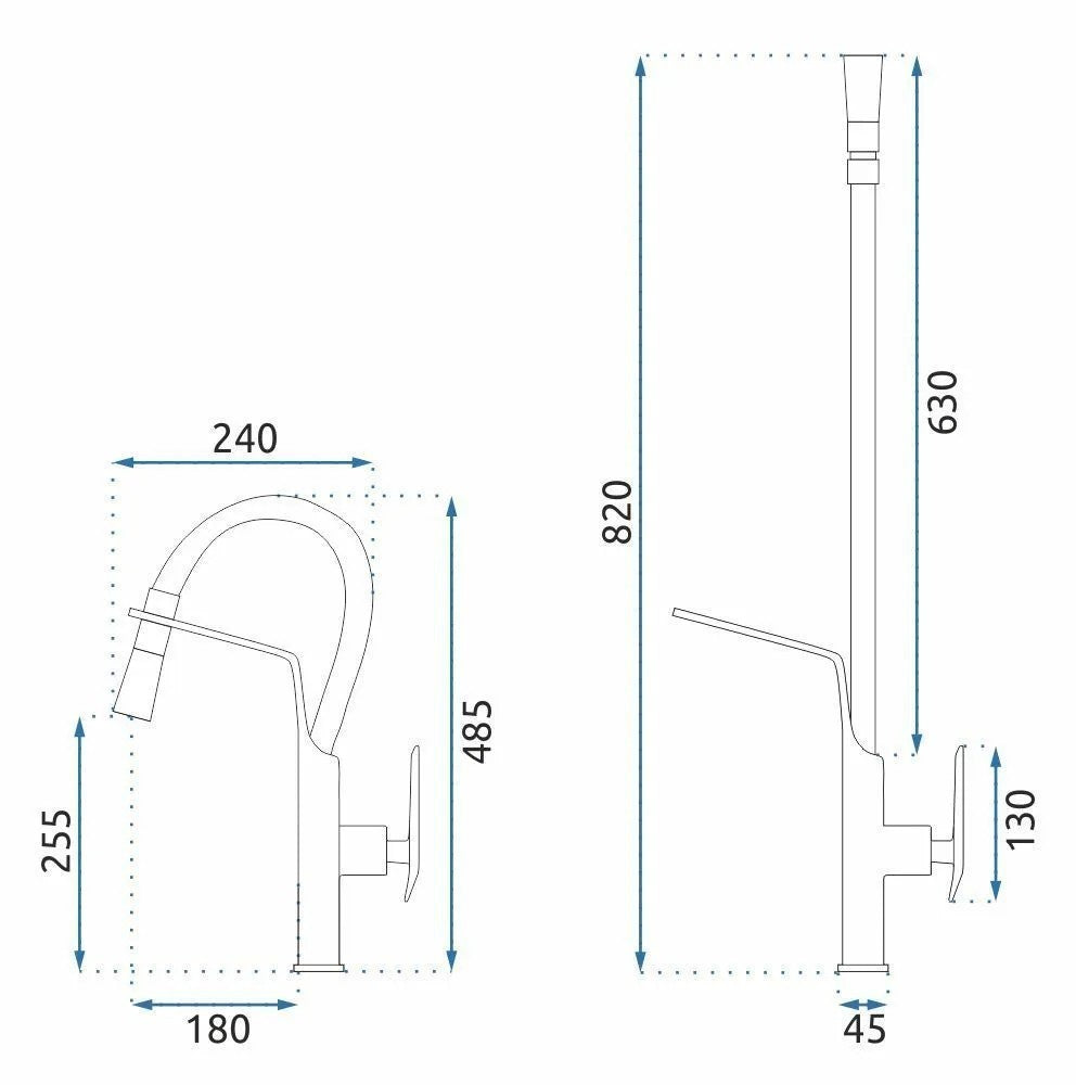 Küchearmatur Rea Castor Brush Nickel  6