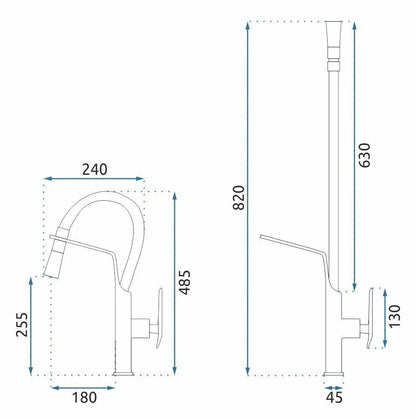 Küchearmatur Rea Castor Brush Nickel  6