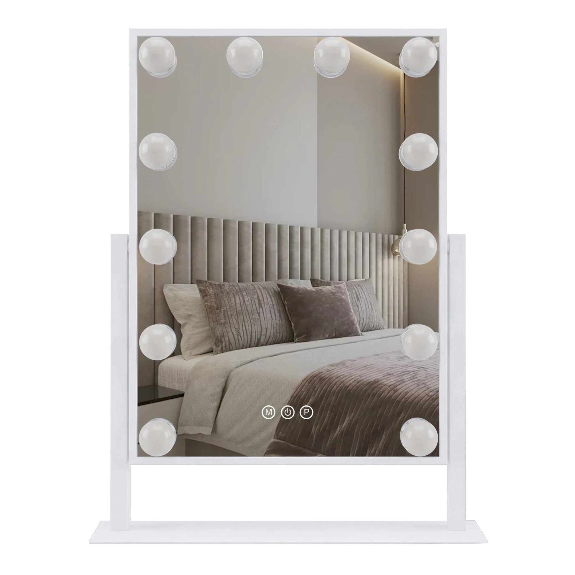 Spiegel LED HOLLYWOOD White 30x40  6