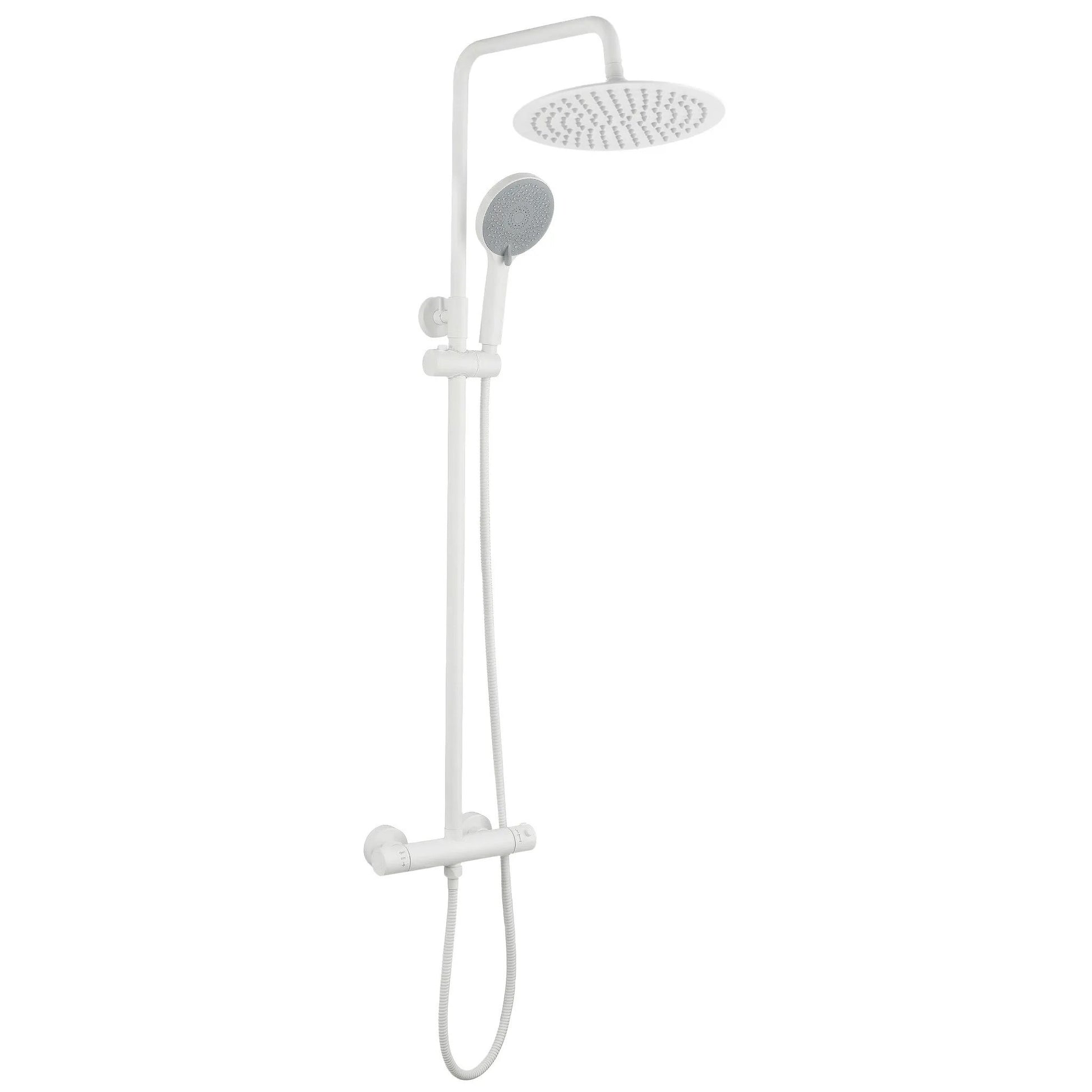 Duschset ohne Auslauf mit Thermostat Rea Lungo White  6