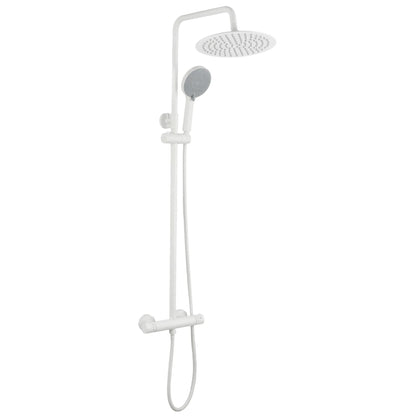 Duschset ohne Auslauf mit Thermostat Rea Lungo White  6