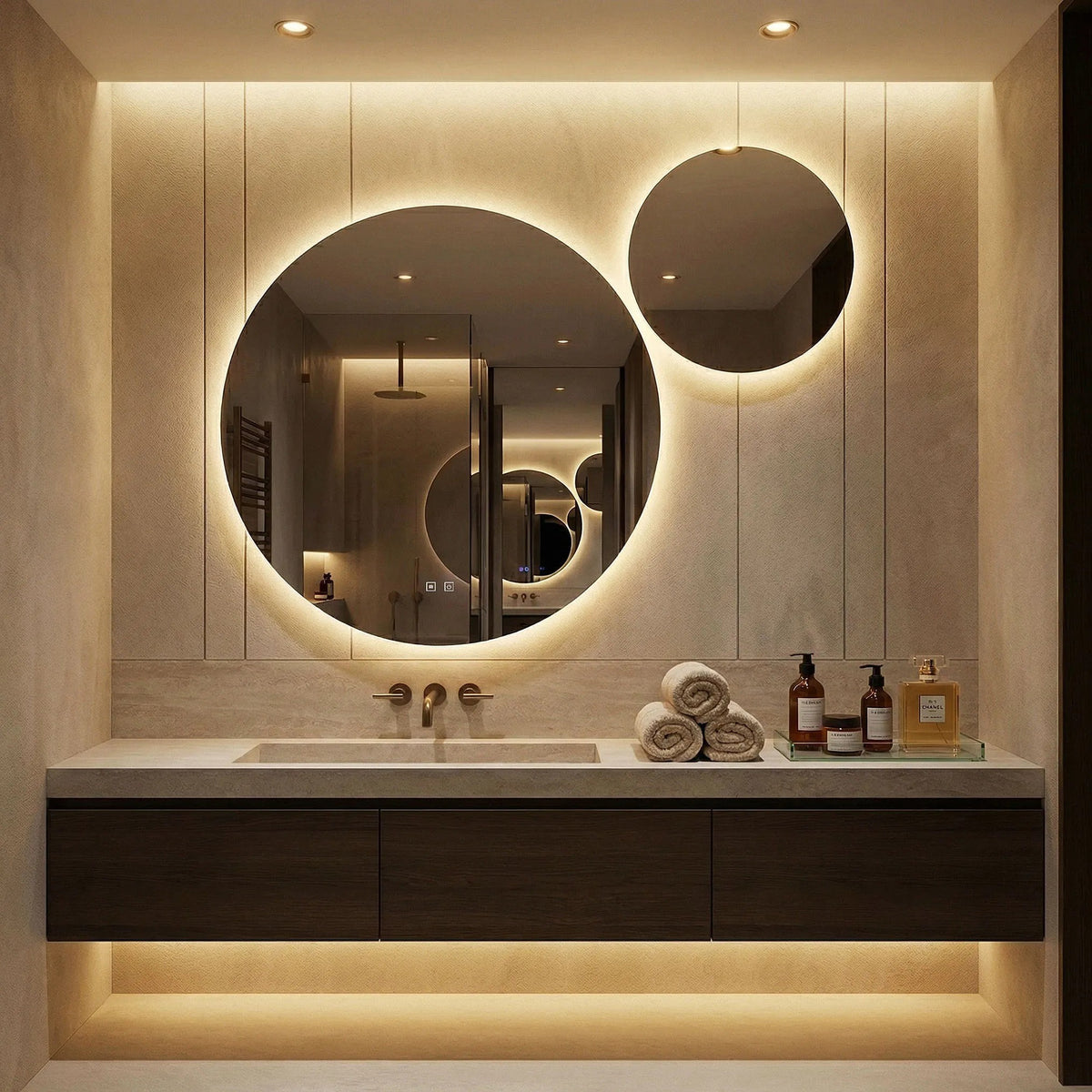 Spiegel LED R-8040 80cm + 40cm  6