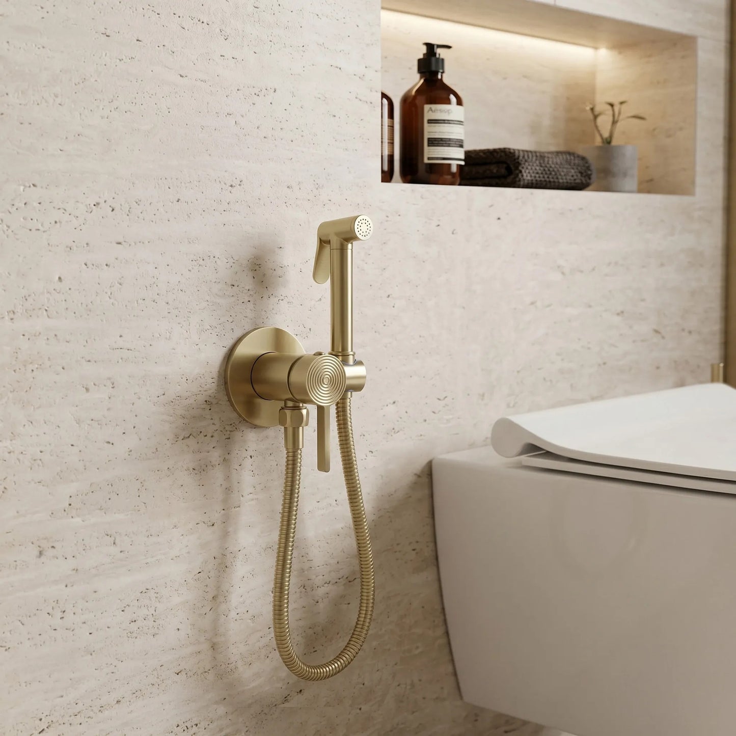 Bidetarmatur Rea Foster Brush Gold  6