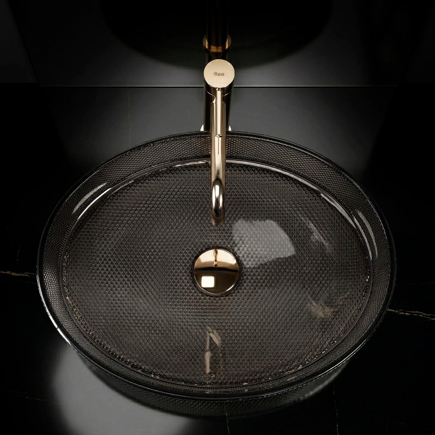 Aufsatzwaschbecken REA Mirella Black  6