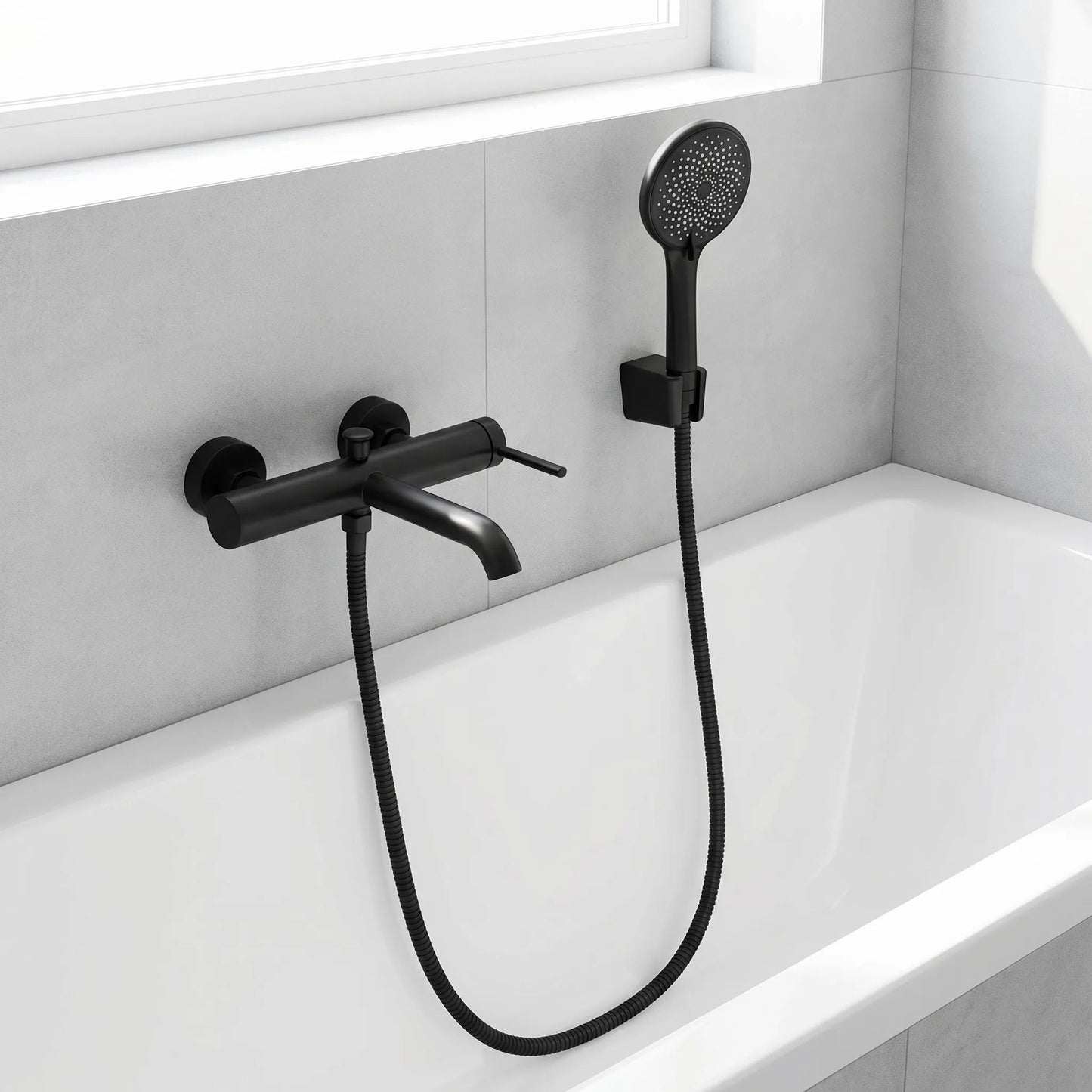 Wannenarmatur REA Rivo Black  6