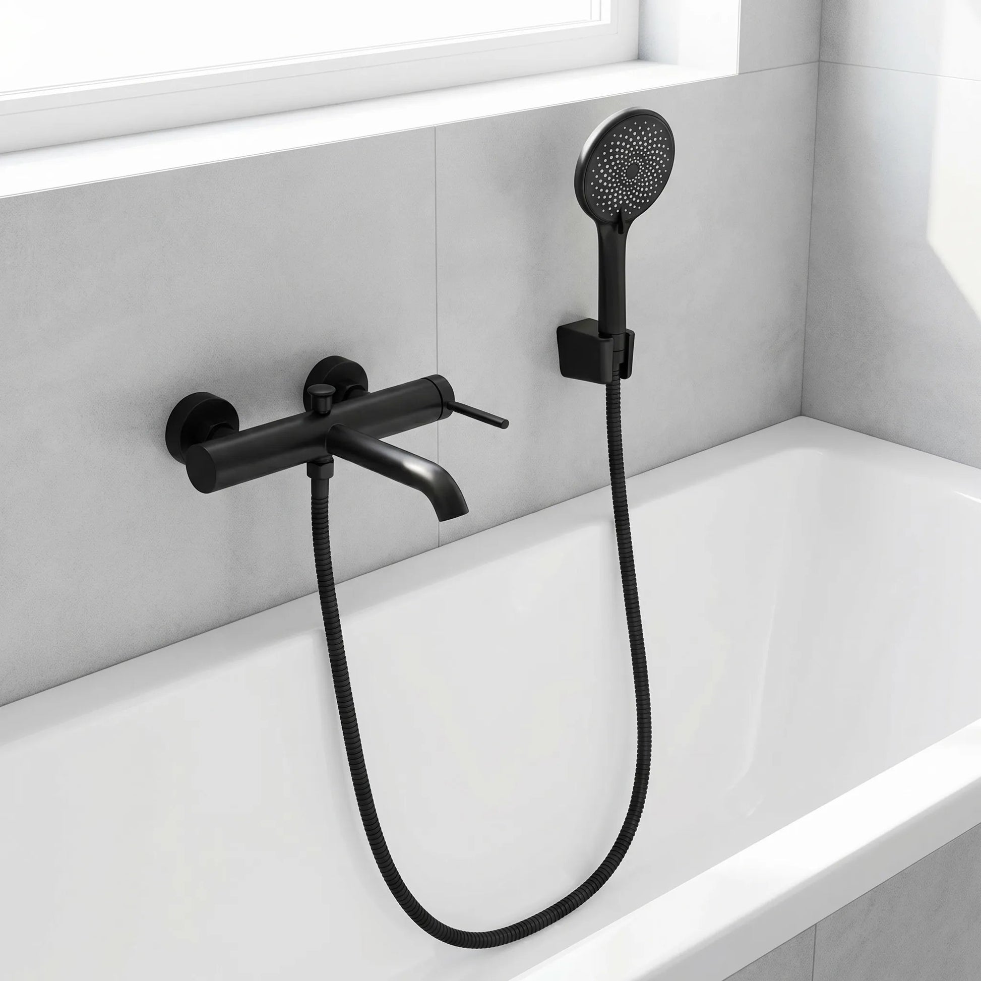 Wannenarmatur REA Rivo Black  6