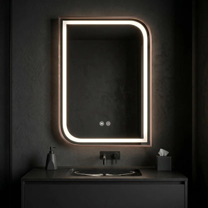 Spiegel LED ZONE 80x60 BRUSH ROSE GOLD  6