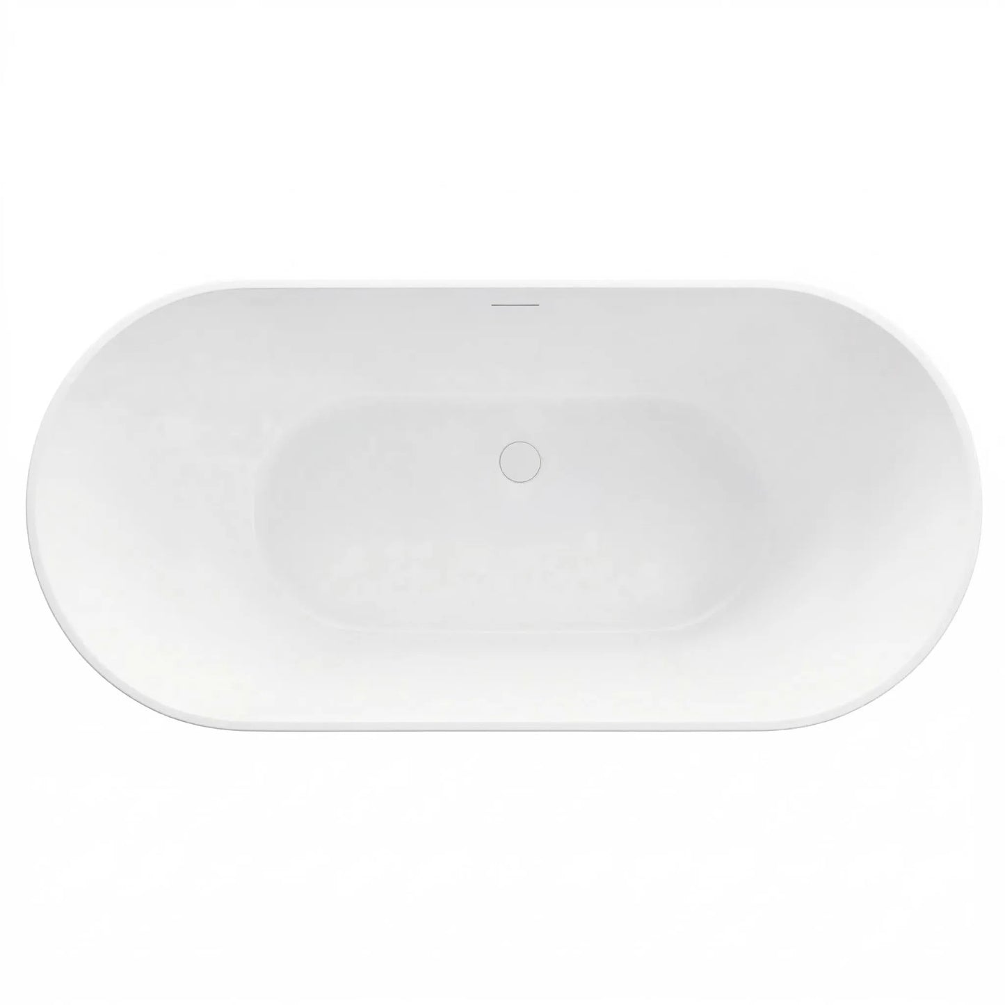 freistehende Badewanne Rea Ferrano 160 Schwarze Stöpselabdeckung 6