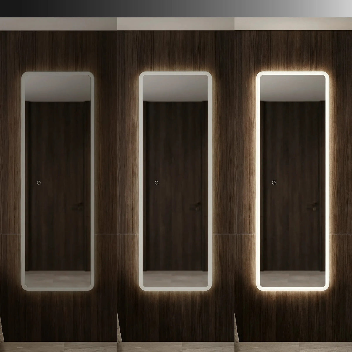Spiegel LED 150x50cm MOL-SQ  6