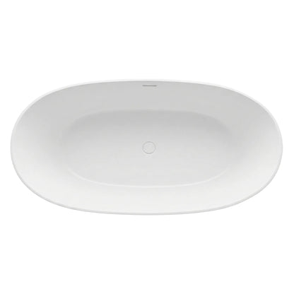 Freistehende Acrylbadewanne ROMA  170 Gebürstete Kupfer Stöpselabdeckung 6