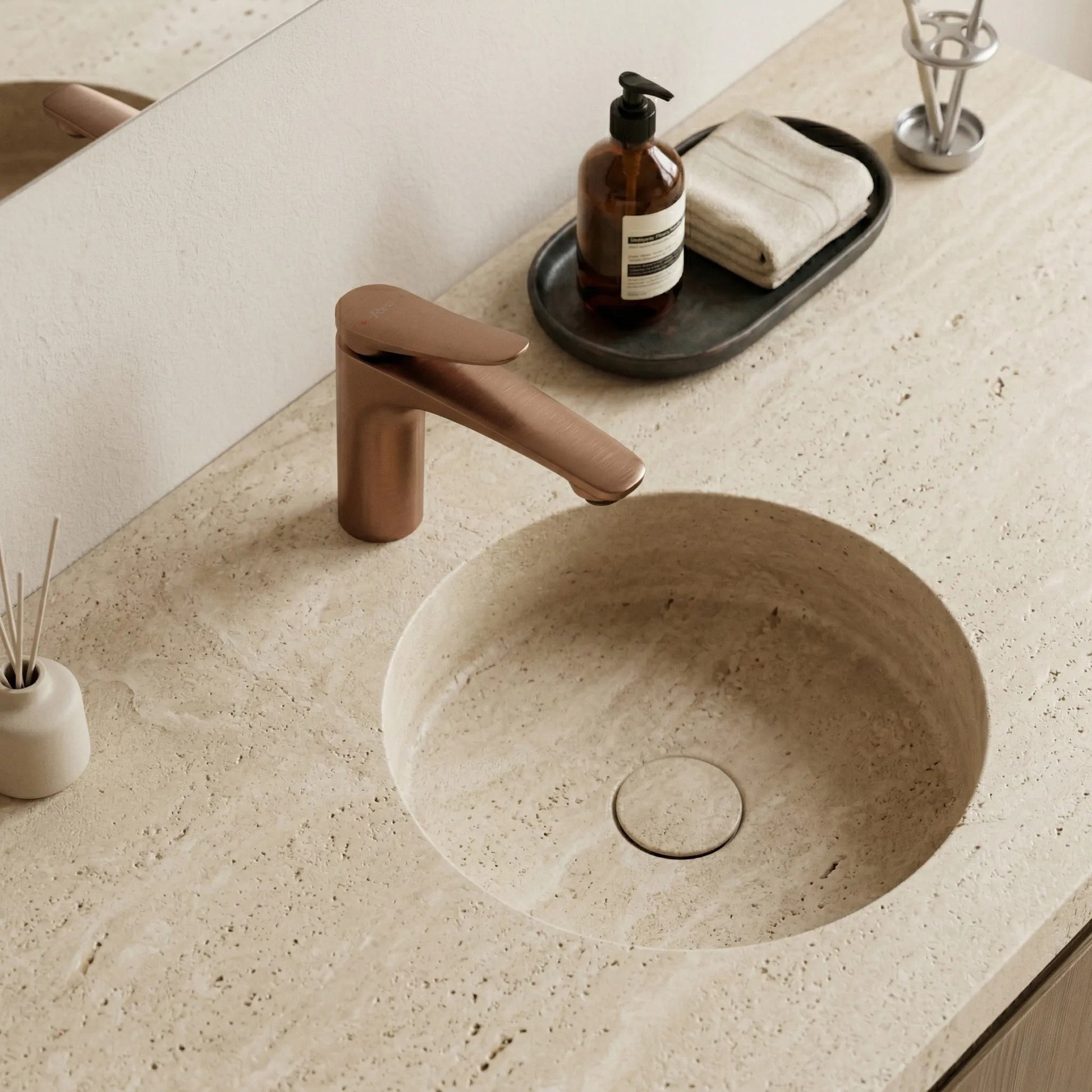 Waschbeckenarmatur PREMIUM Rea Vision Copper Brush Low  6