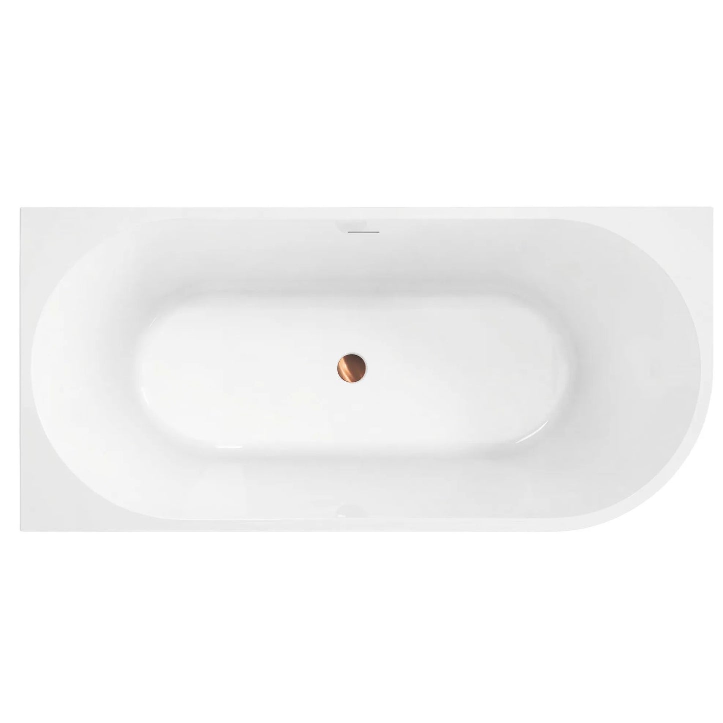 Acryl Eckbadewanne SYDNEY BELLANTO LEFT 170cm Gebürstete Gold Stöpselabdeckung 6