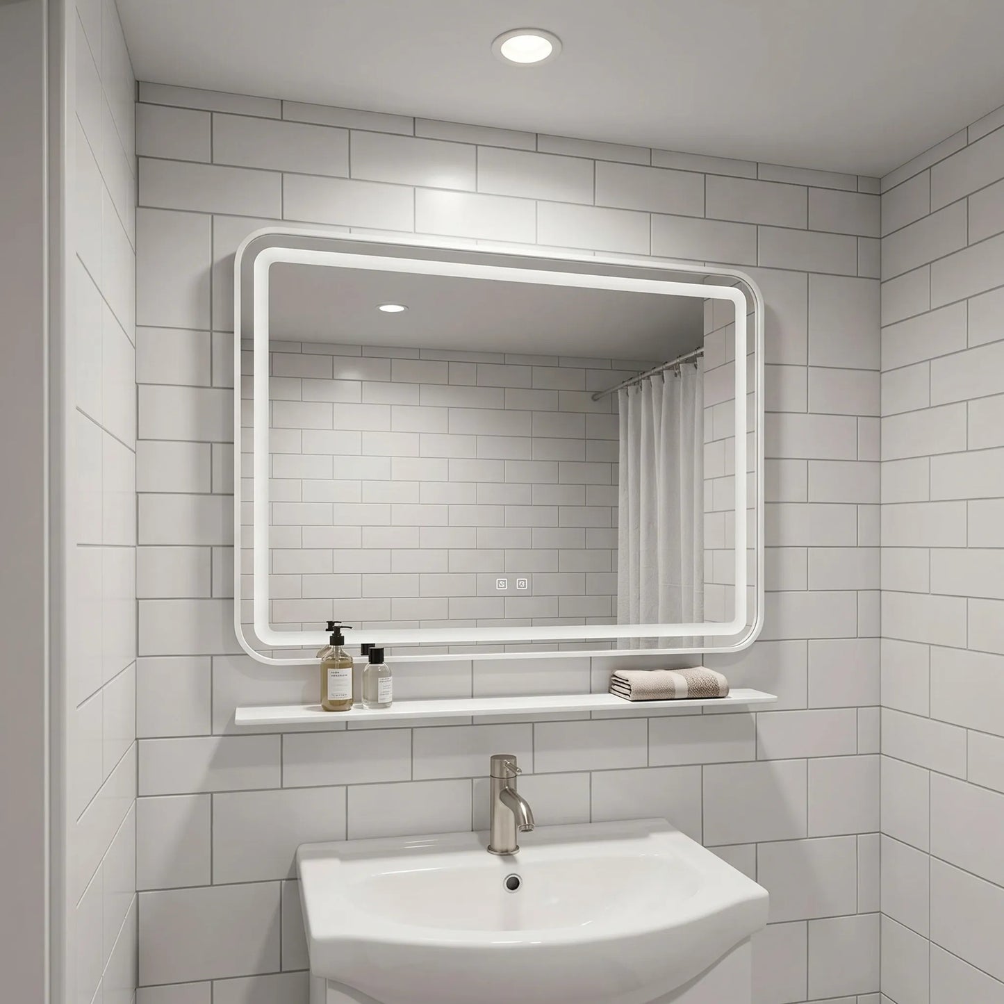 LED Regalspiegel 80x60 cm L-8060  6