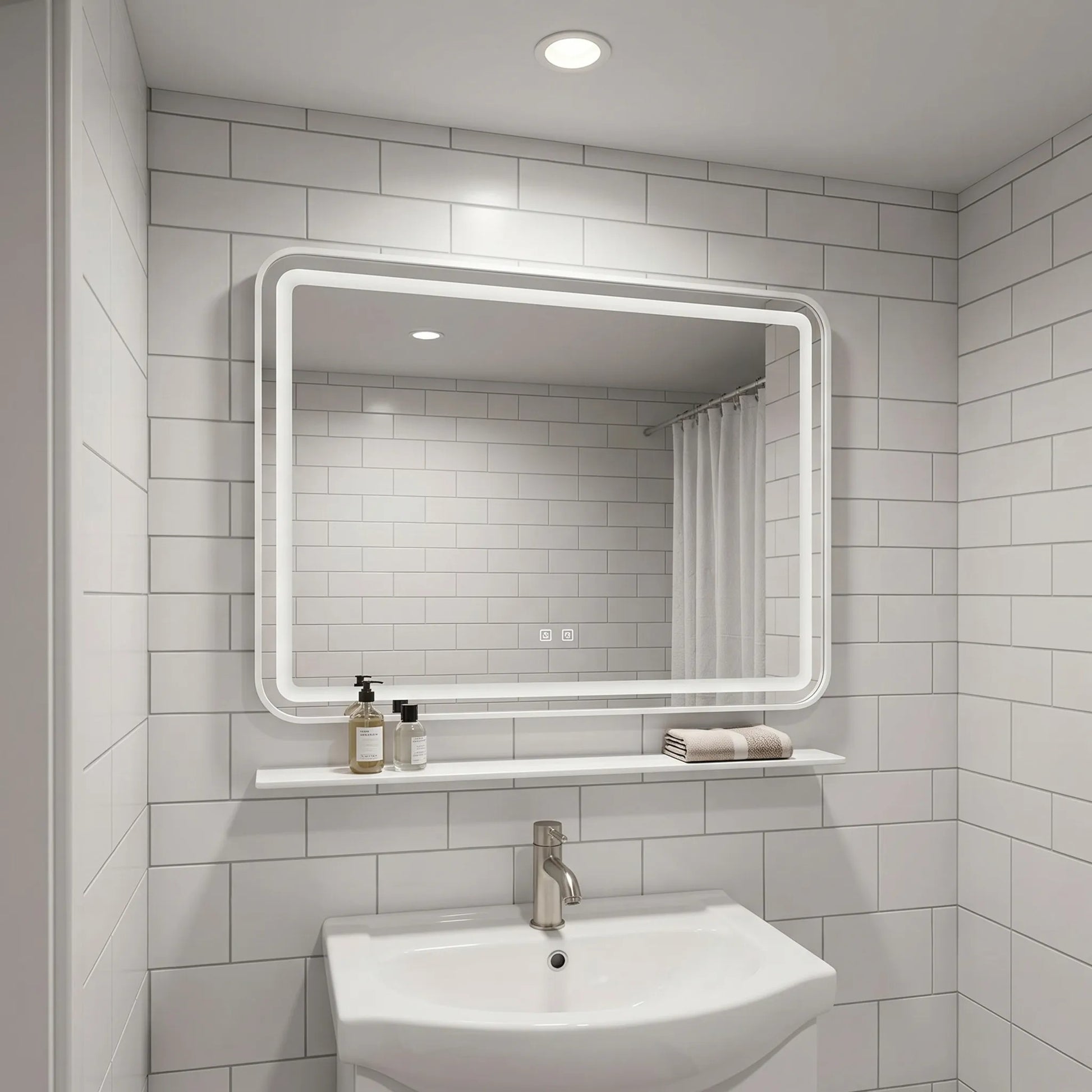 LED Regalspiegel 80x60 cm L-8060  6