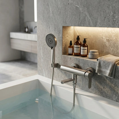 Wannenarmatur Rea Arcos Brushed Nickel  6