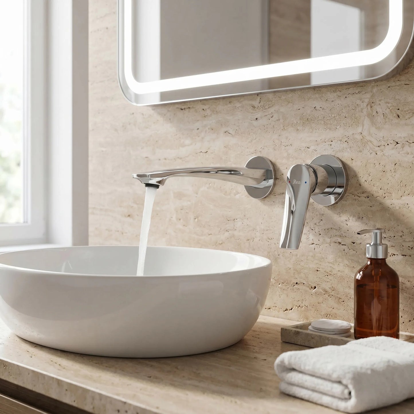 Unterputz-Waschtischarmatur REA VISION Chrome + BOX  6