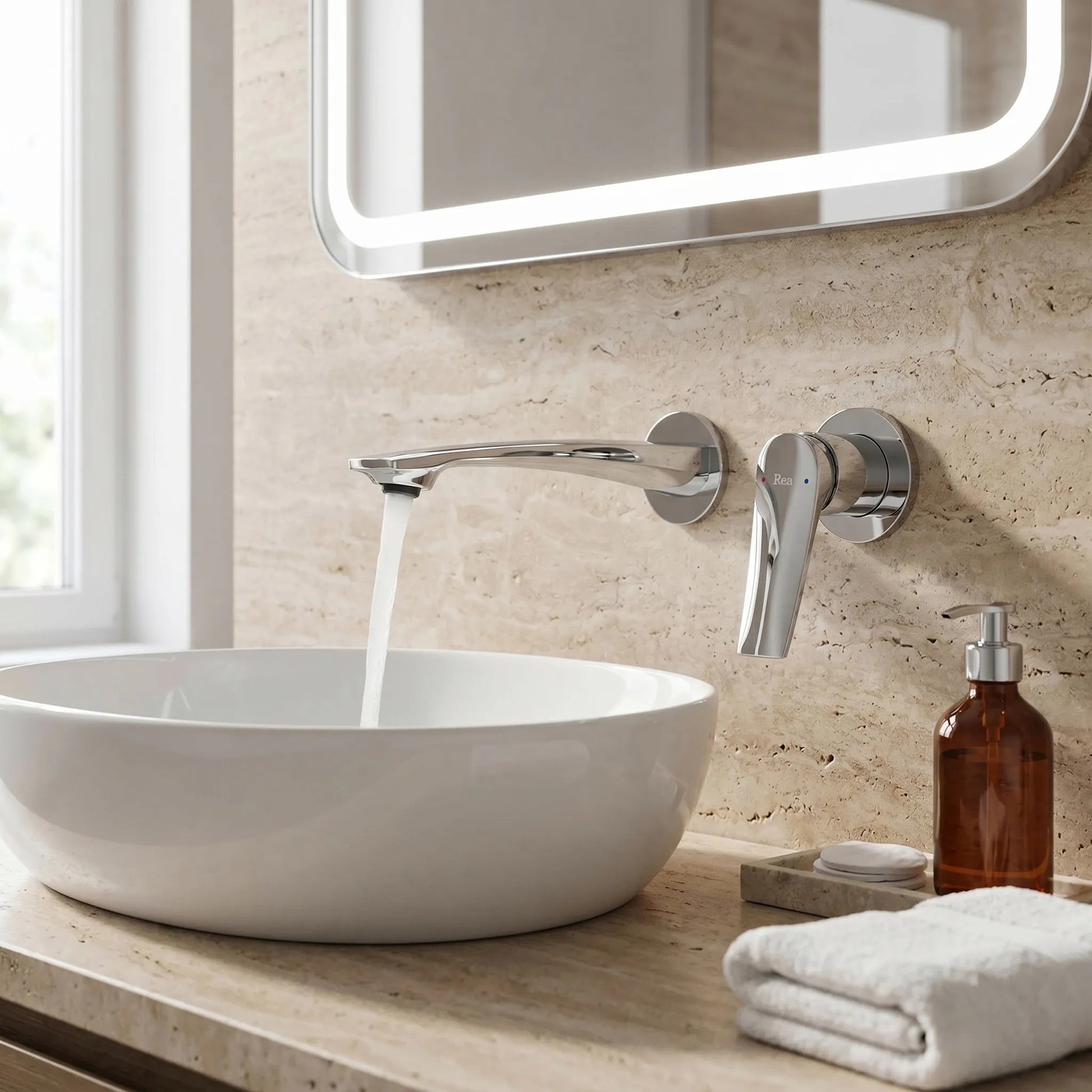 Unterputz-Waschtischarmatur REA VISION Chrome + BOX  6